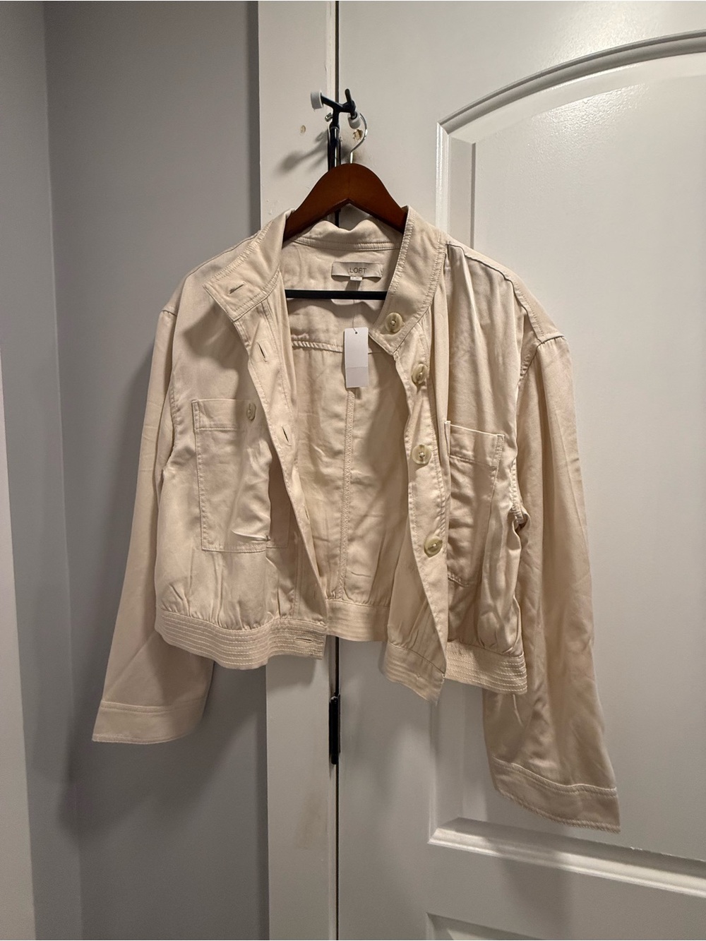 Women's Cream Utility Jacket - loft